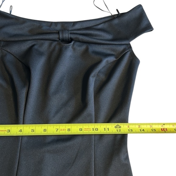 Le Chateau black top, sleeveless,keyhole,boatneck,overlay,office,event.summer,🇨🇦 - Picture 8 of 11